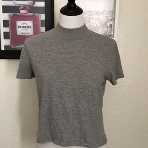 Zara turtleneck neck grey top